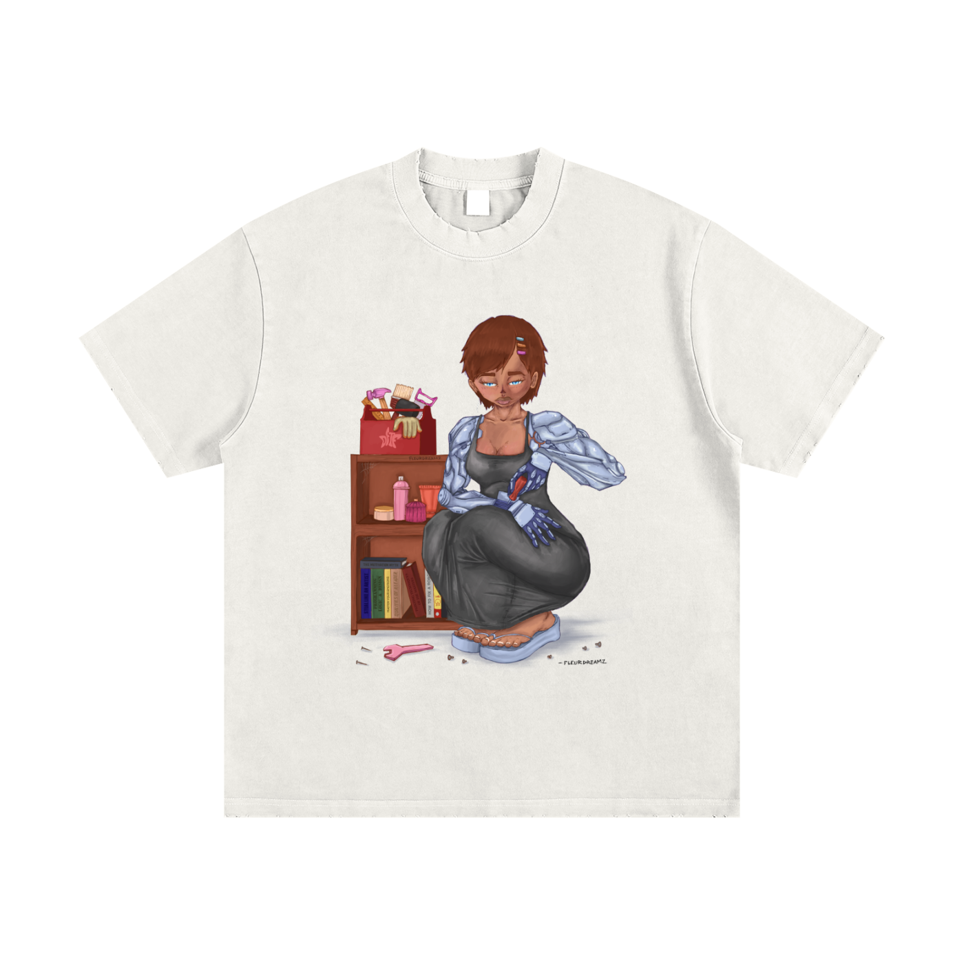 Heavyweight Vintage Washed Frayed T-Shirt